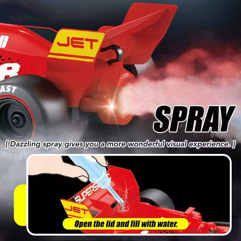 Spray racing car